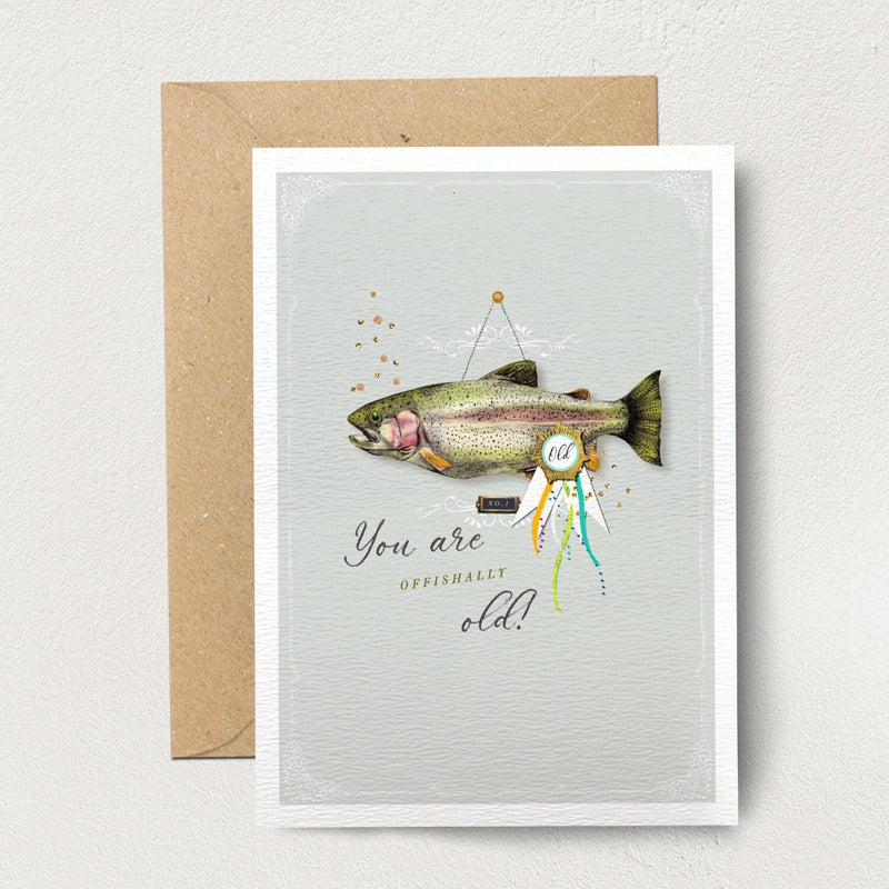"You are Offishally Old" Greeting Card  | Putti Celebrations 