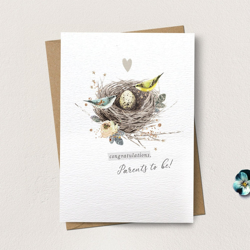 "Congratulations Parents to be" Nest Greeting Card | Putti Celebrations