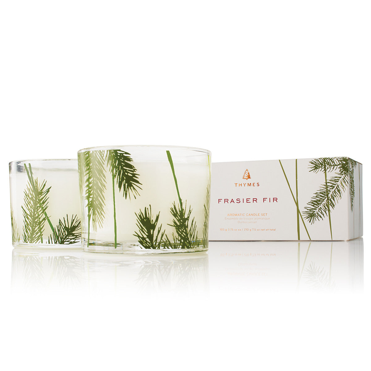 Thymes Frasier Fir Pine Candle Set -  Home Fragrance - Thymes - Putti Fine Furnishings Toronto Canada