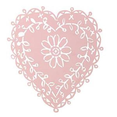 Small Pink Cut Out Heart, CH-Coach House, Putti Fine Furnishings