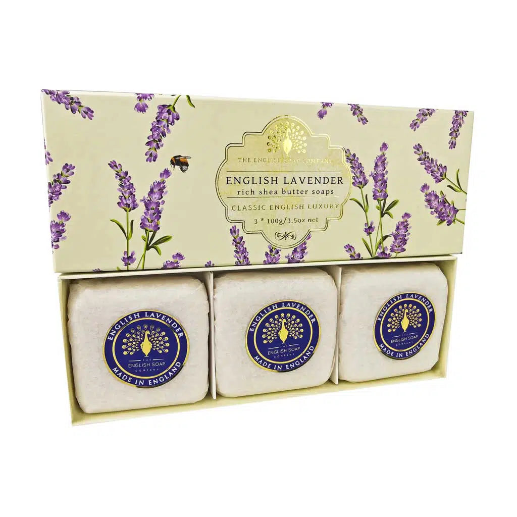 English Lavender Boxed Soap - Set of 3