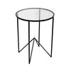 Round Black Side Table, CF-Canfloyd, Putti Fine Furnishings
