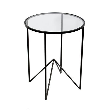  Round Black Side Table, CF-Canfloyd, Putti Fine Furnishings