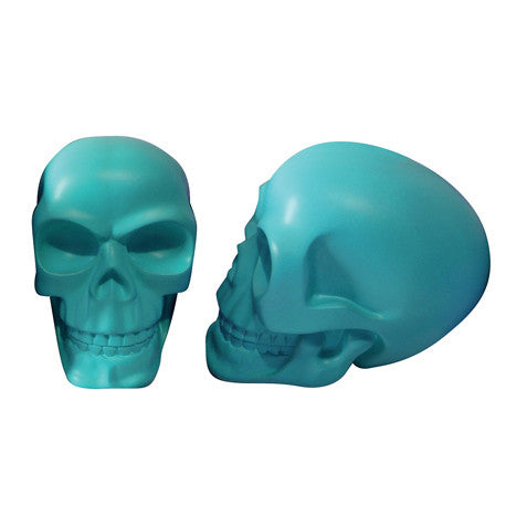 Skeleton Crew Skull Centerpiece - Teal, TT-Talking Tables, Putti Fine Furnishings