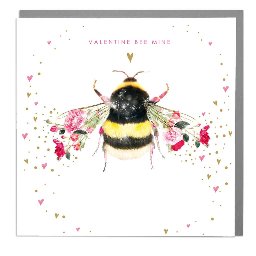 Lola Design Bee "Valentine Bee Mine" Greeting Card | Putti Celebrations 