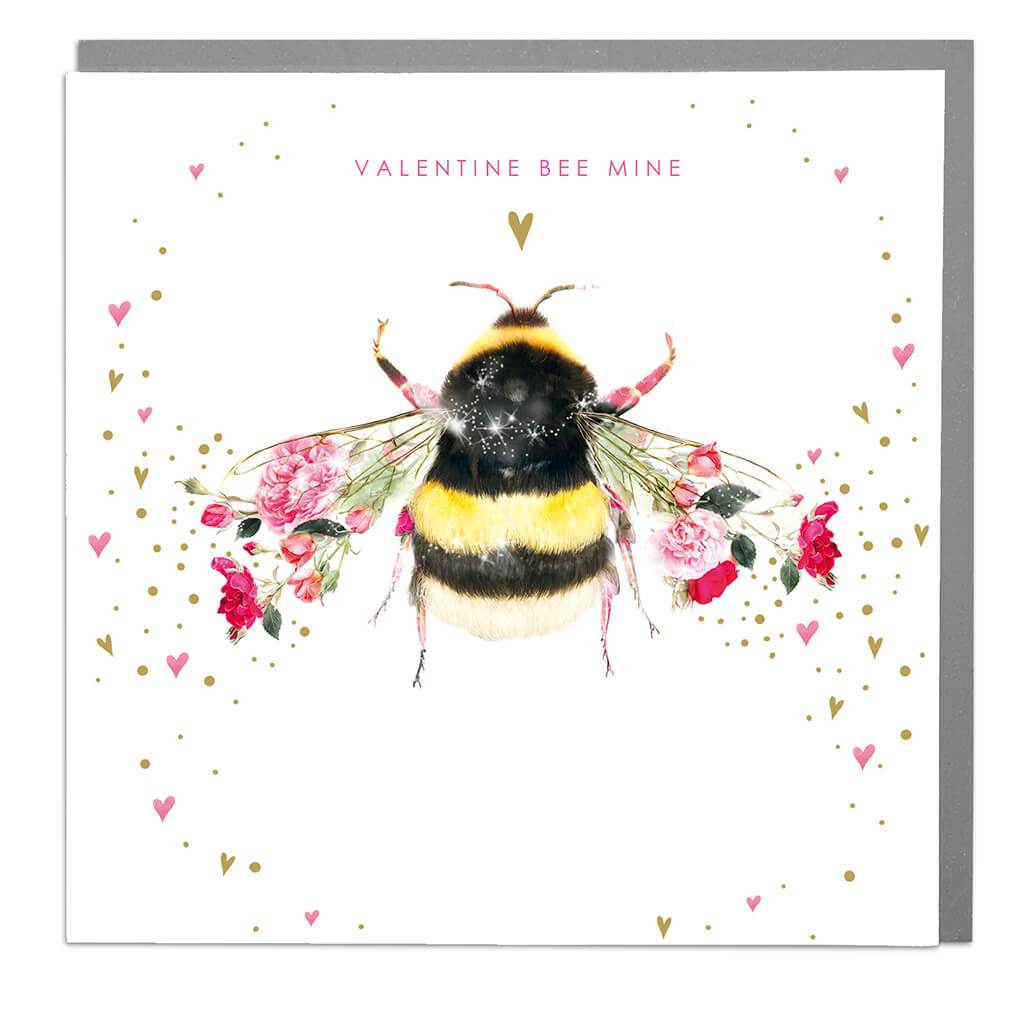 Lola Design Bee "Valentine Bee Mine" Greeting Card | Putti Celebrations