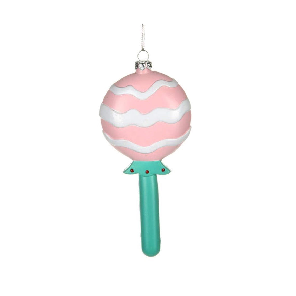 Pink and Aqua Lolly Pop Ornament