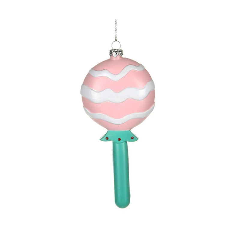 Pink and Aqua Lolly Pop Ornament