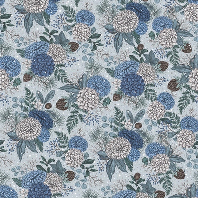 The Art File Winter Floral Christmas Wrapping Paper Roll | Putti