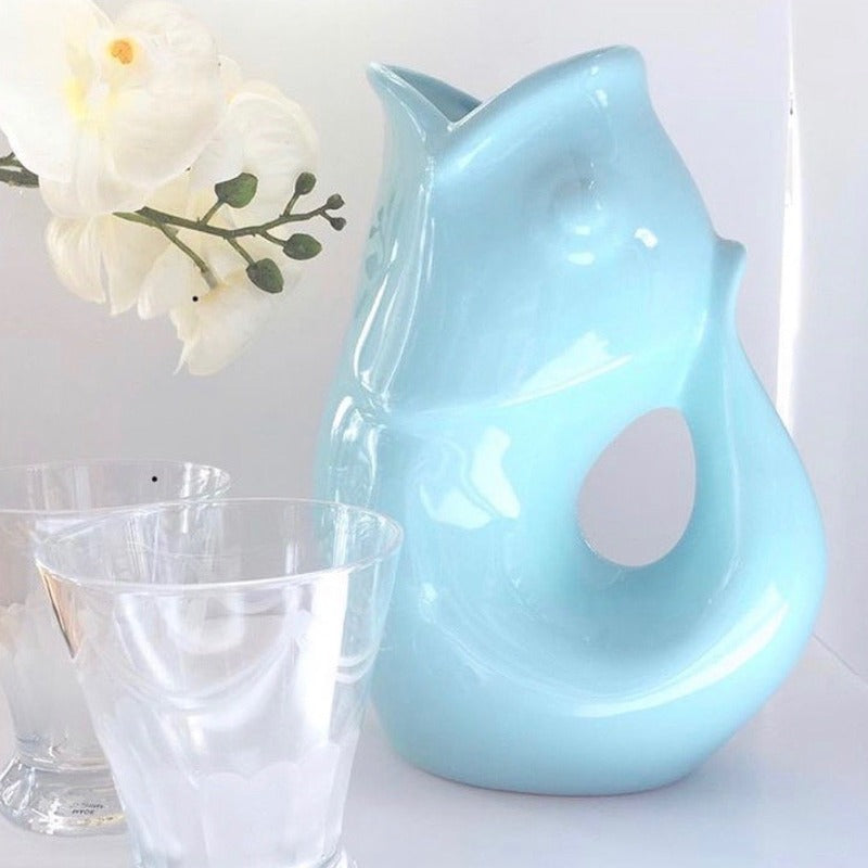 Blue GurglePot Gurgle Pot Pitcher | Putti Fine Furnishings Canada