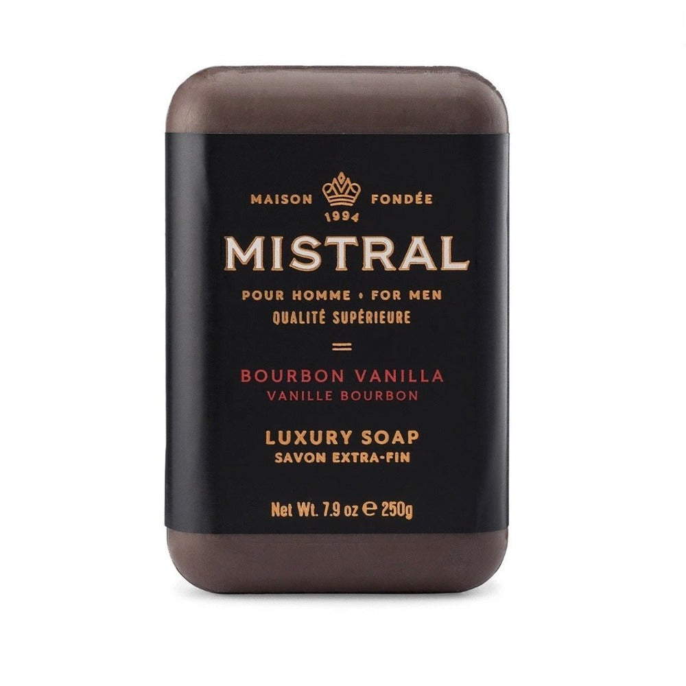 Mistral Men's Soap Bourbon Vanilla | Putti Fine Furnishings Canada