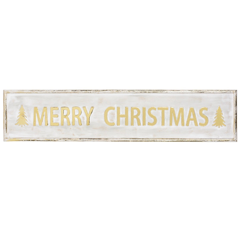 "Merry Christmas" Metal Wall Sign | Putti Christmas