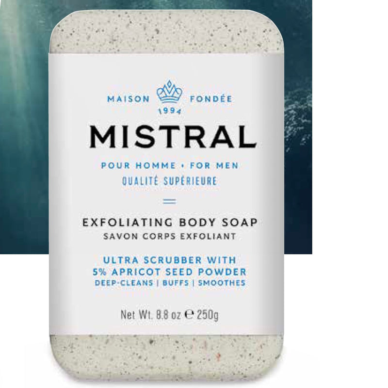 Mistral Men's "Ultra Scrubber" Exfoliating Body Soap
