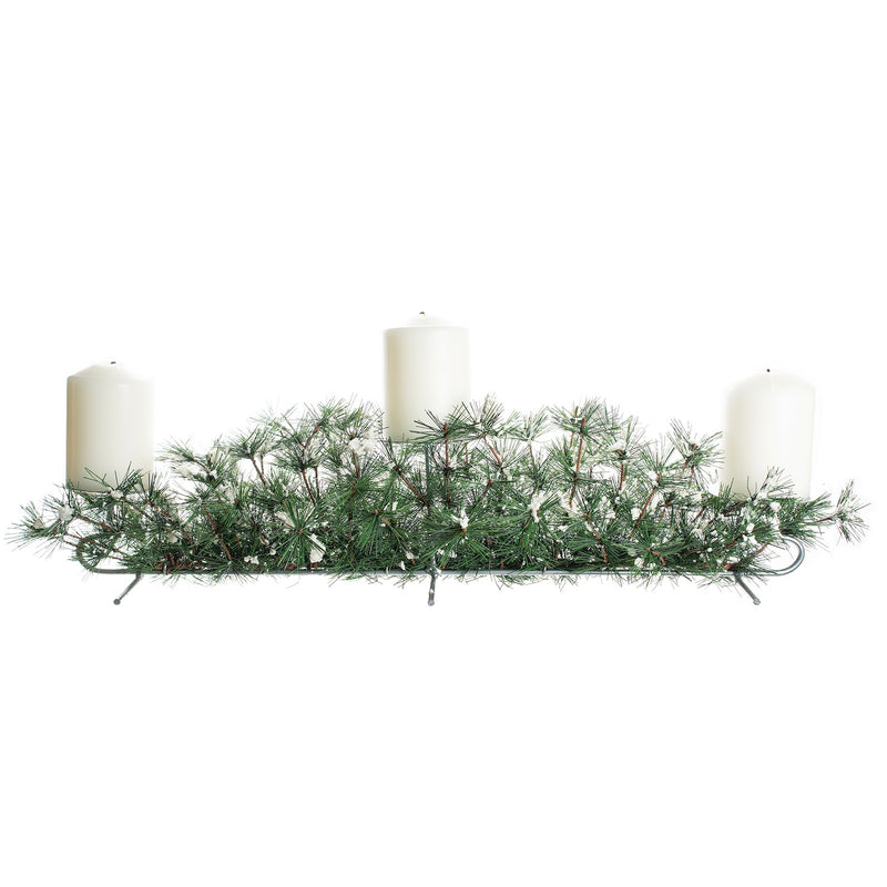 Hemlock Centerpiece Pillar Candle Holder