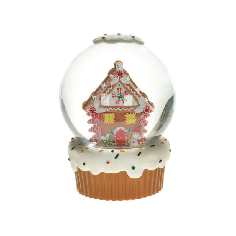 Gingerbread House Perpetual Snowglobe with Light