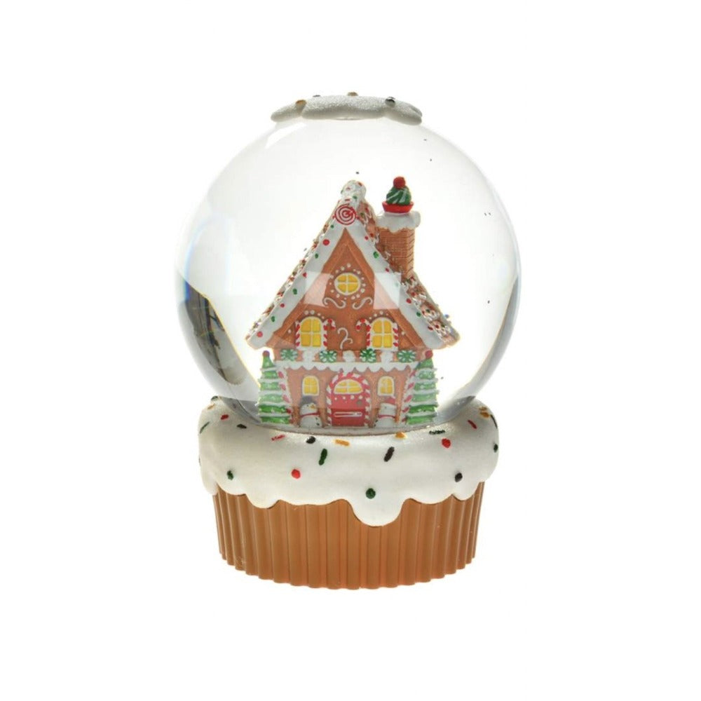 Gingerbread House Perpetual Snowglobe with Light