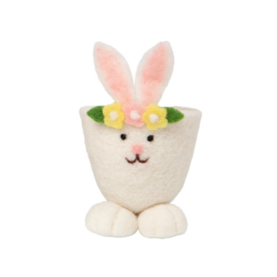 Felt Egg Cup Shape Bunny Basket