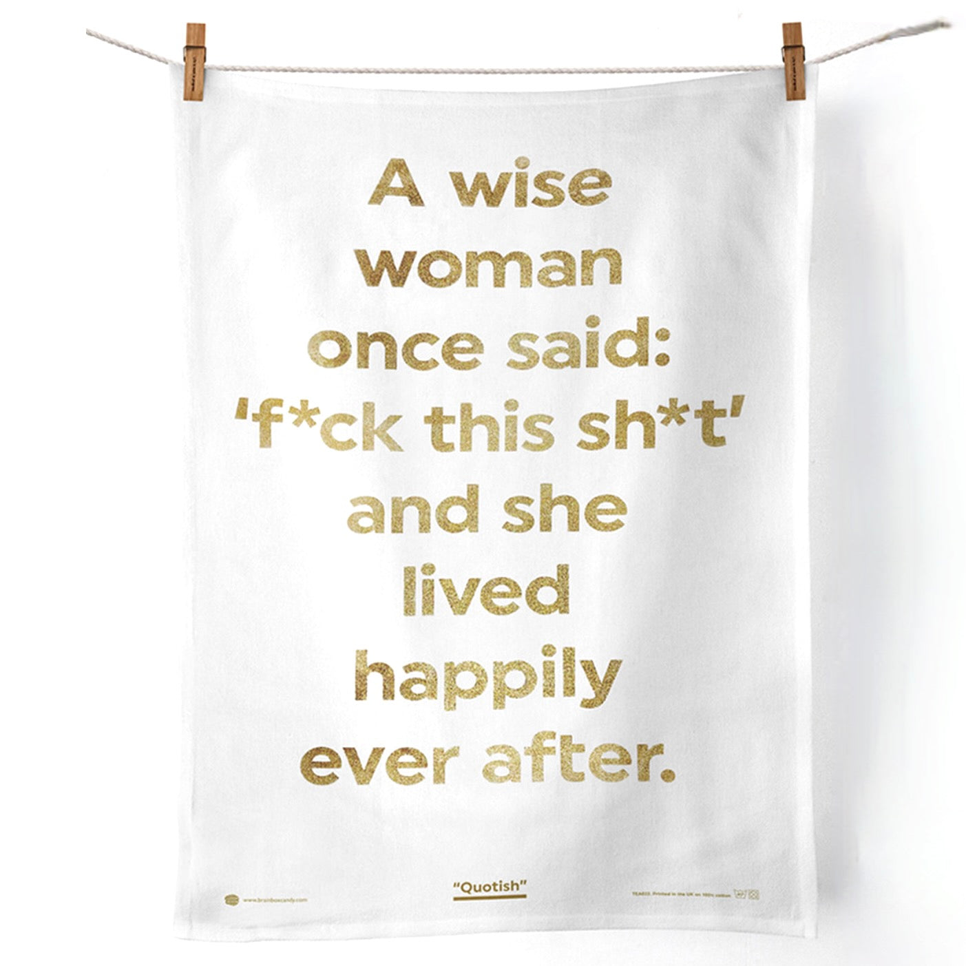 "A Wise Woman" Tea Towel