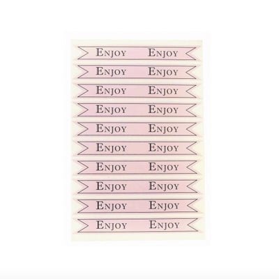 Miss Etoile "Enjoy" Straw Flags - Pink, Miss Etoile, Putti Fine Furnishings
