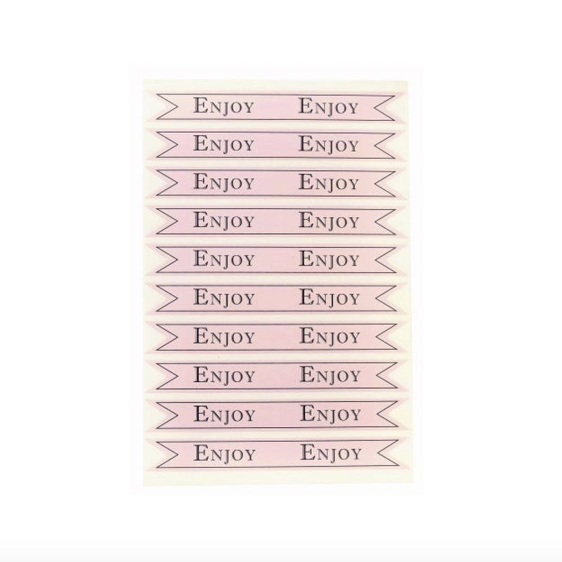 Miss Etoile "Enjoy" Straw Flags - Pink, Miss Etoile, Putti Fine Furnishings