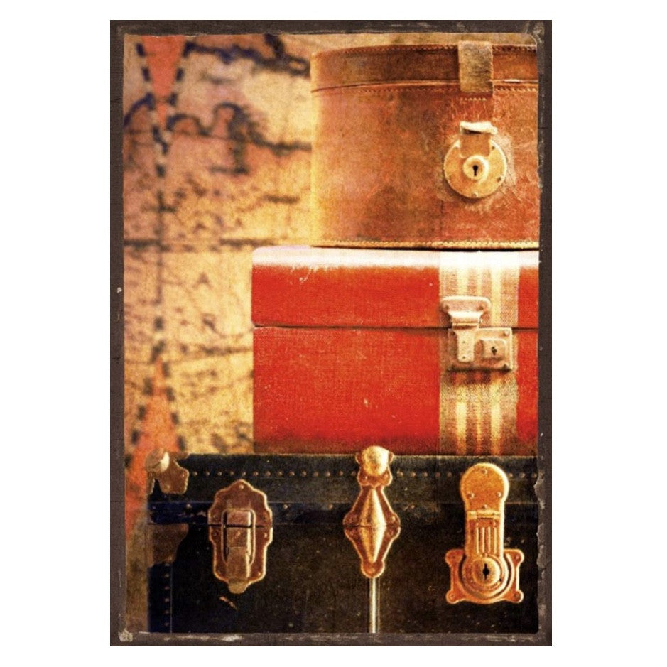 Vintage Suitcases Greeting Card | Putti Fine Furnishings s