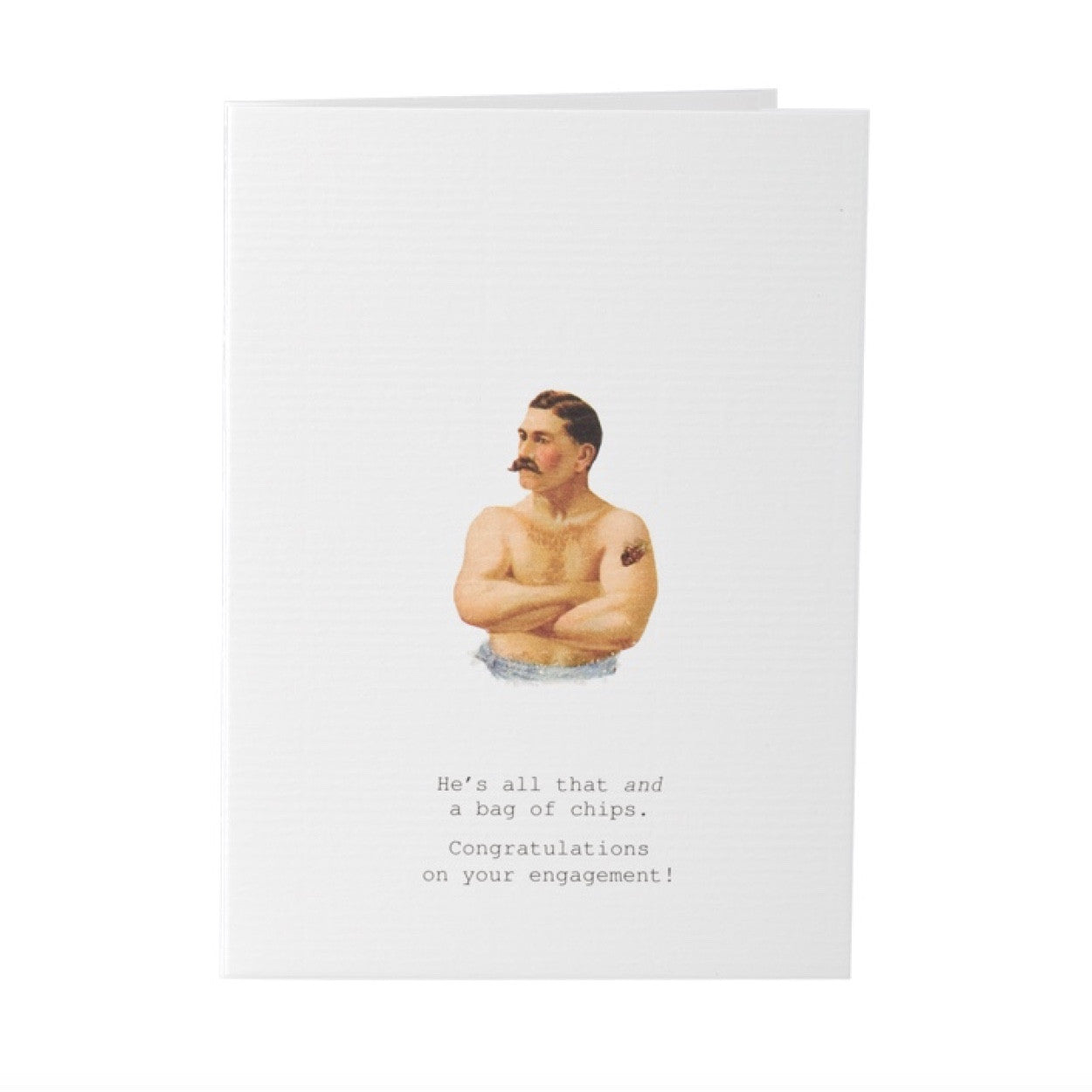 Tokyo Milk "He's all that and a bag of chips ..." Engagement Card - Stationary - Tokyo Milk - Putti Fine Furnishings Toronto Canada