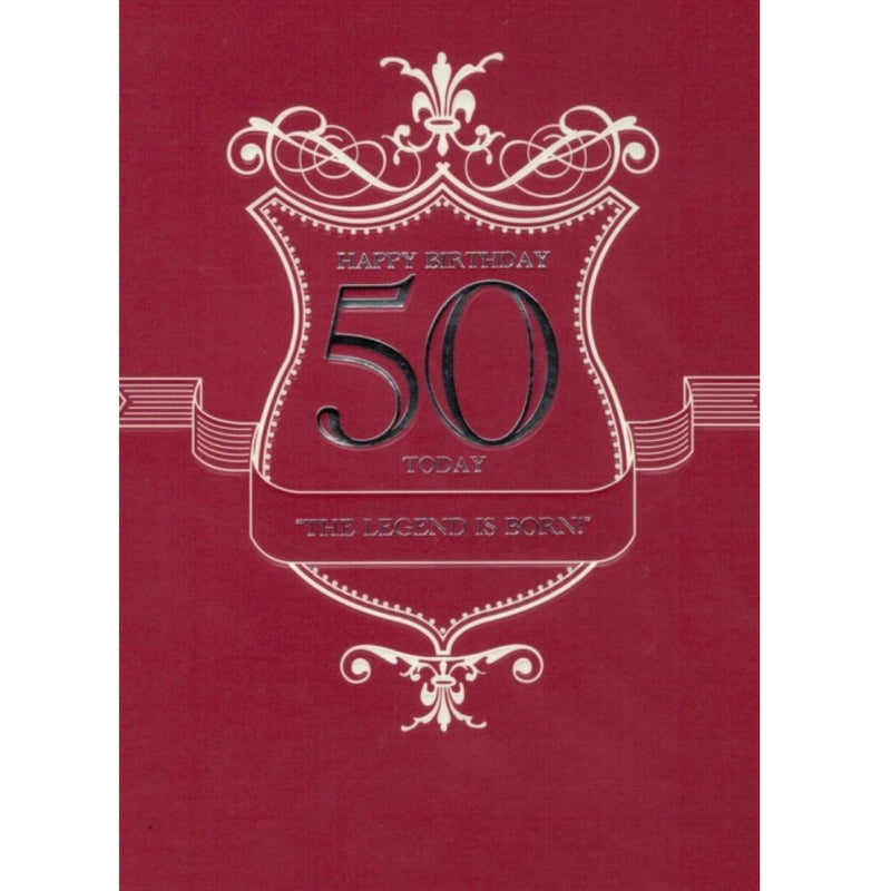 50th Birthday Card, ID-Incognito Distribution, Putti Fine Furnishings