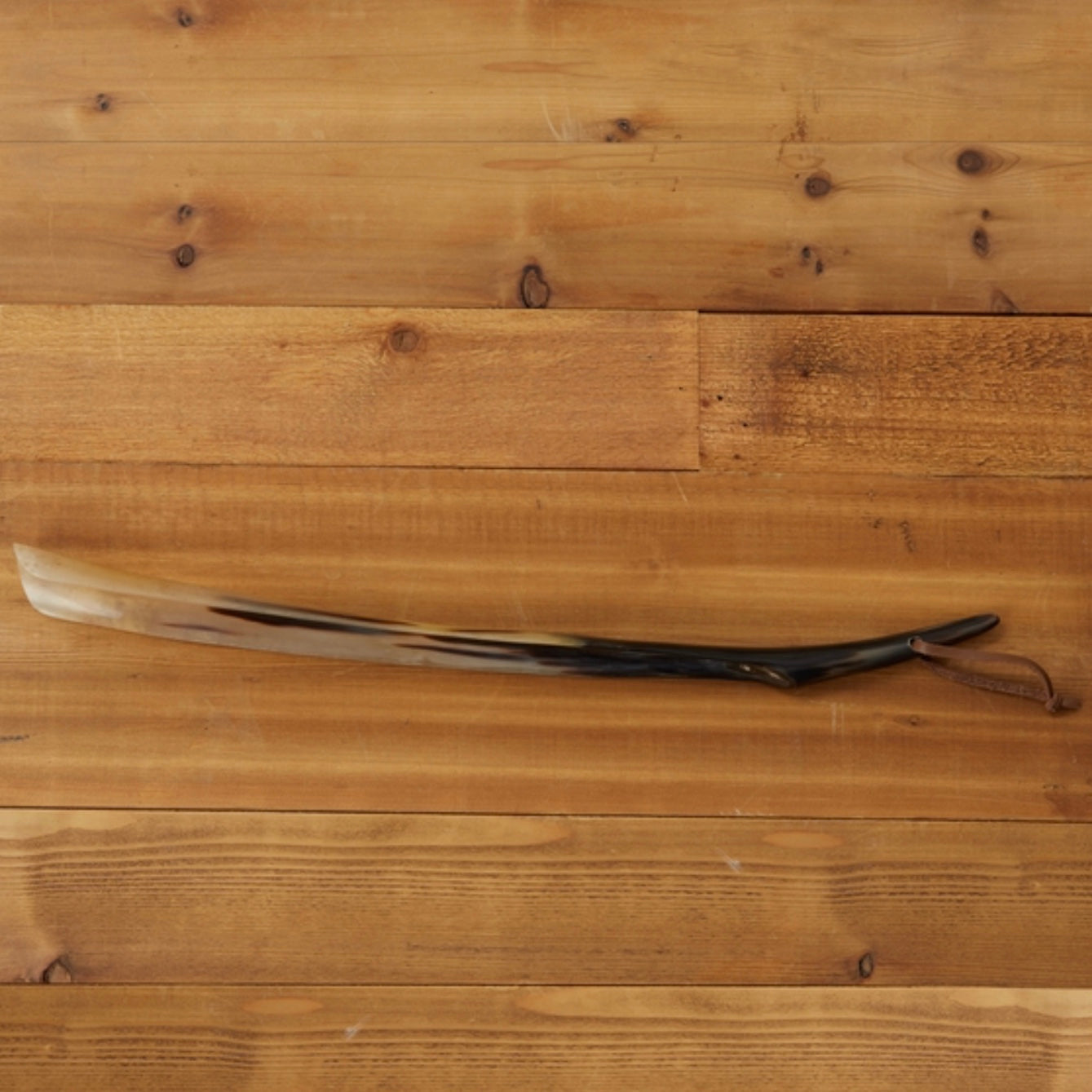 Long Natural Horn Shoe Horn, TC-Two's Company, Putti Fine Furnishings