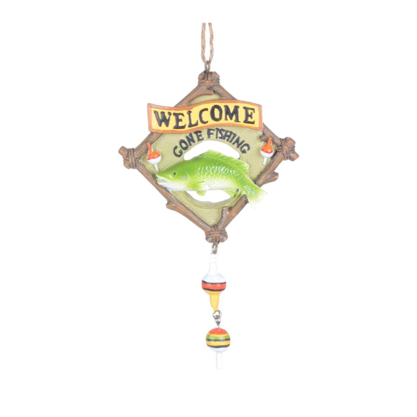 "Gone Fishing" Ornament, CT-Christmas Tradition, Putti Fine Furnishings