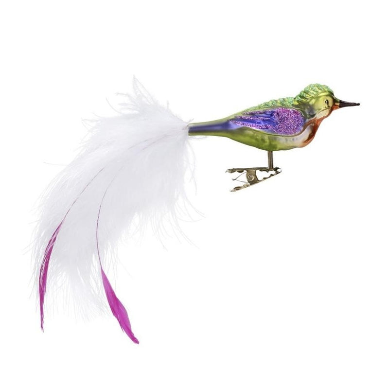  Inge Glass "Fancy Tail Feathers" Glass Bird, IG-Inge Glass - OCD, Putti Fine Furnishings