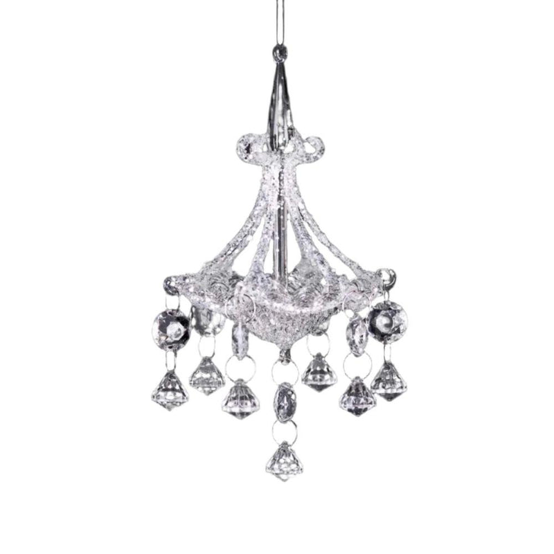 Spun Glass Chandelier Ornament | Putti Christmas Celebrations