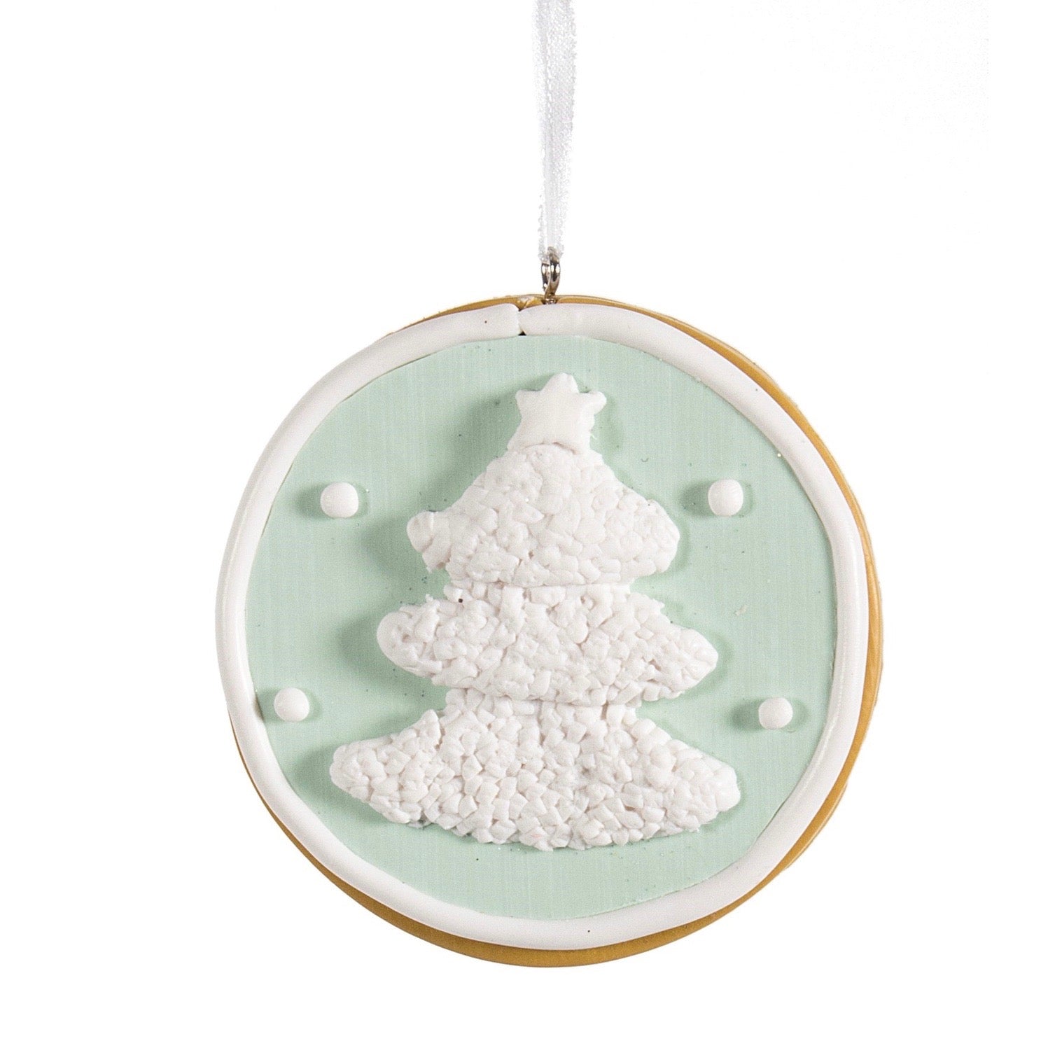 Christmas Tree Mint Green Cookie Ornament