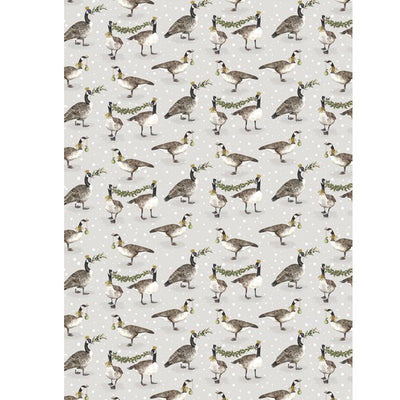 Canada Geese Christmas Sheet Wrapping Paper | Putti Christmas Celebrations