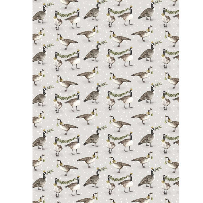 Canada Geese Christmas Sheet Wrapping Paper | Putti Christmas Celebrations