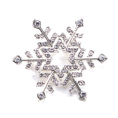 Crystal Snowflake Christmas Brooch | Putti Fine Fashions