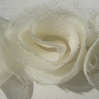 Miss Rose Sister Violet Small Ruffle Rose Braid Ivory, MRSV-Miss Rose Sister Violet, Putti Fine Furnishings