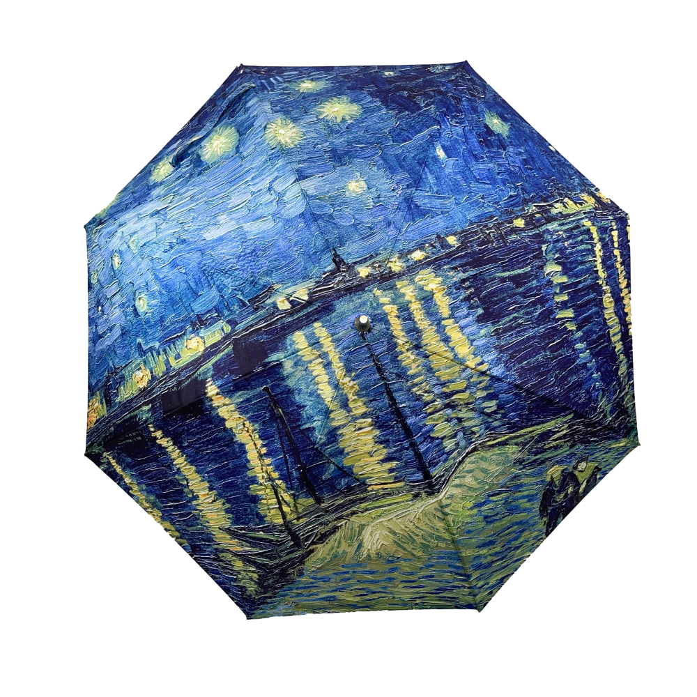 Soak London Van Gogh Over The Rhone Walking Stick Umbrella | Putti Fine Fashions