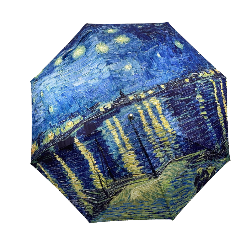 Soak London Van Gogh Over The Rhone Walking Stick Umbrella | Putti Fine Fashions