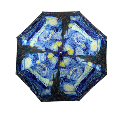 Soake London Classic Van Gogh "Starry Night" Walking Stick Umbrella | Putti Fine Fashions
