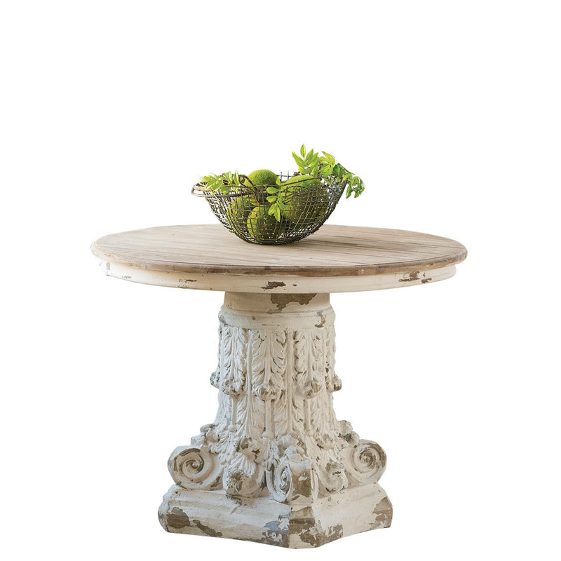 Round Corinthian Column Pedestal Dining Table