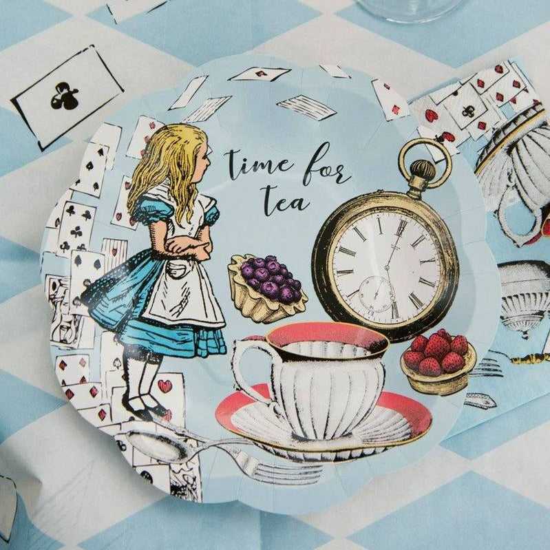 Truly Alice Blue Paper Plates - Small