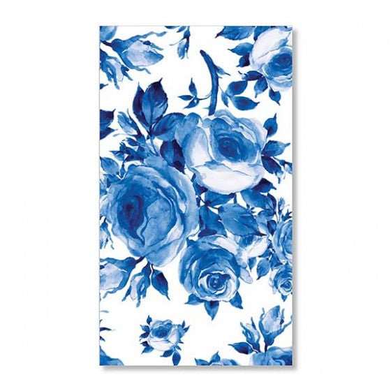 "Blue Rose" Buffet Guest Paper Napkin, CRG-CR Gibson, Putti Fine Furnishings