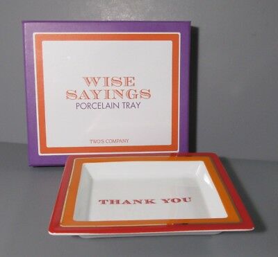 "Thank You" Porcelain Tray