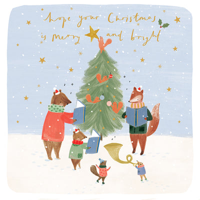 The Art File Animals "Merry Christmas and Happy New Year" Greeting Card Wallet | Putti