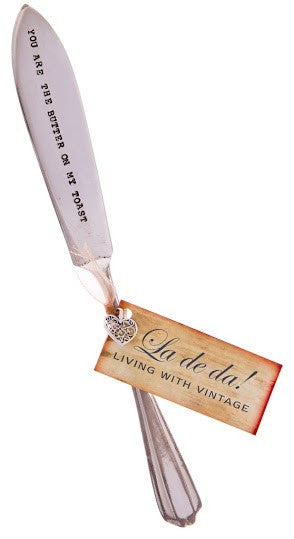 "You are the butter on my toast" Vintage Butter Knife - Tableware - La De Da Living - Putti Fine Furnishings Toronto Canada - 3