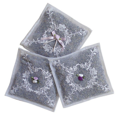 Voile Embroidered Lavender Sachet - Sachet - Powell Craft Uk - Putti Fine Furnishings Toronto Canada - 1