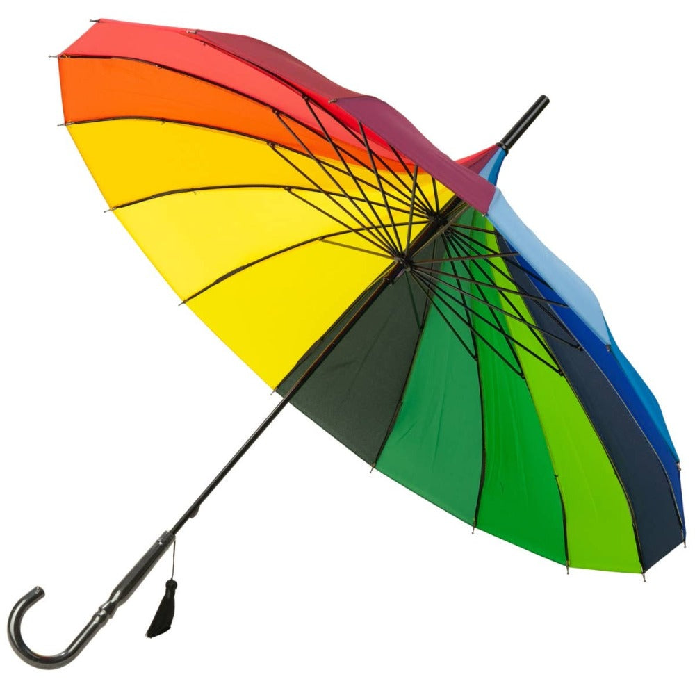 Boutique Classic Pagoda Umbrella - Rainbow