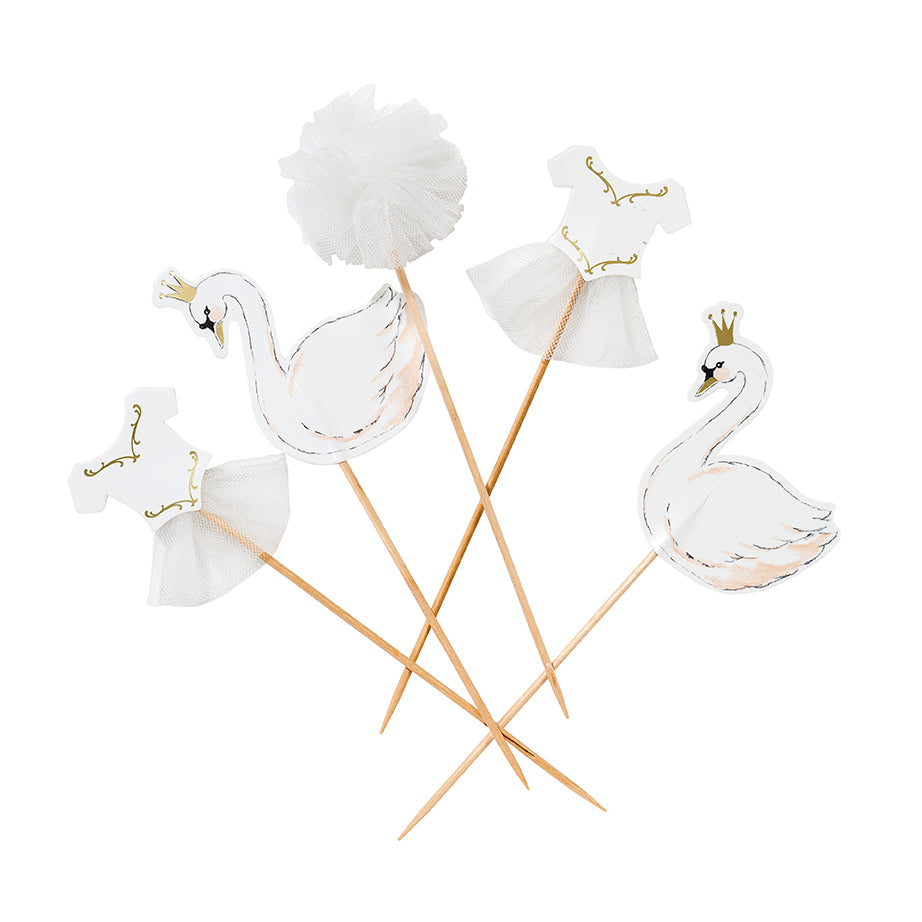 "We Heart Swans" Cake Toppers, TT-Talking Tables, Putti Fine Furnishings