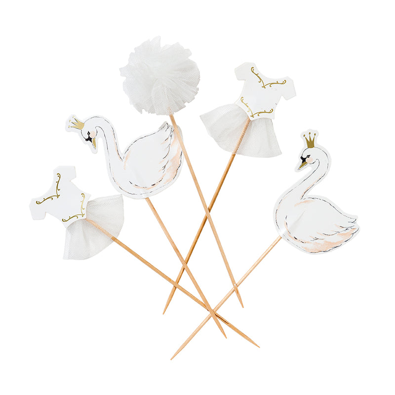 "We Heart Swans" Cake Toppers, TT-Talking Tables, Putti Fine Furnishings