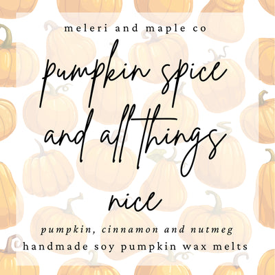 Pumpkin Patch Wax Melts 4pcs - Pumpkin Spice and All Things Nice | Putti Fine Furnishings